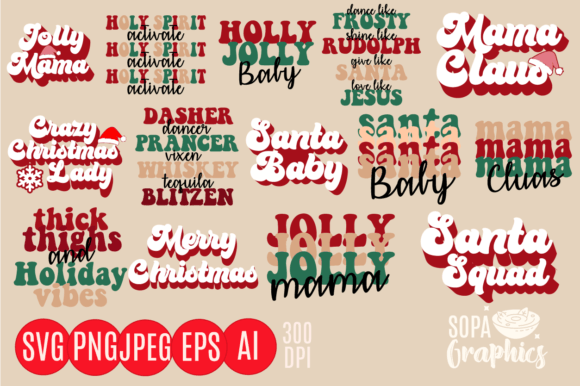 Merry Christmas Retro Holly Jolly Review