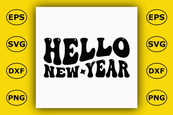 Retro Happy New Year T-shirt Design Review
