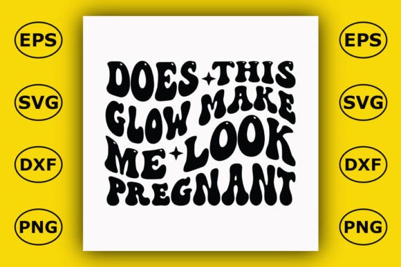 Retro Pregnancy T-shirt Design, Does