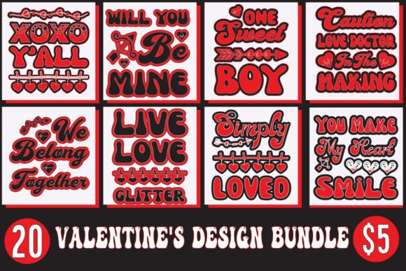 Valentines Day Retro Design Bundle Review